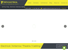 Tablet Screenshot of perthelectricalservices.com.au